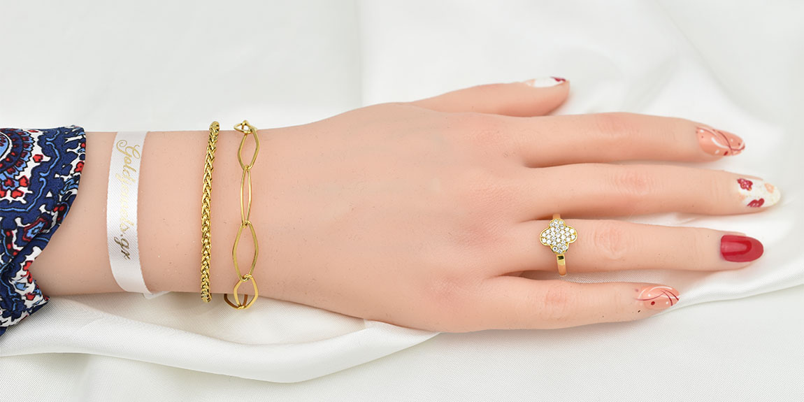 Paloma Gold Bracelet 6MM Βραχιόλι από ανοξείδωτο ατσάλι 316L